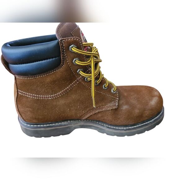 Brahma Men's Bravo Brown Suede Lace Up Work Boot Size 11EE - Picture 5 of 9